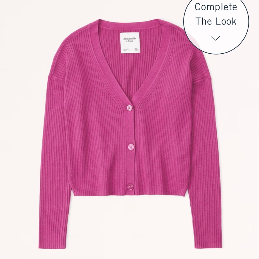 Abercrombie & Fitch Wide Ribbed Cardigan